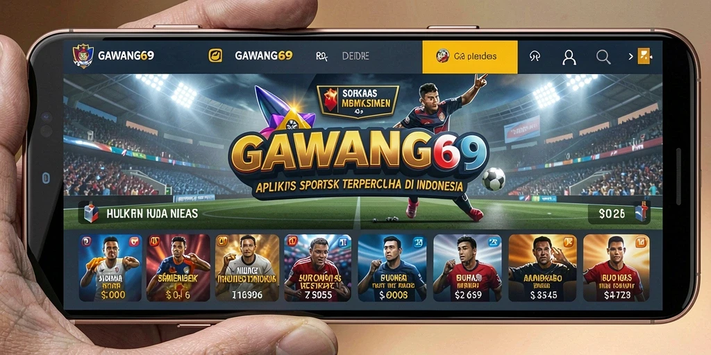 Tampilan antarmuka pengguna GAWANG69 yang modern dan intuitif.