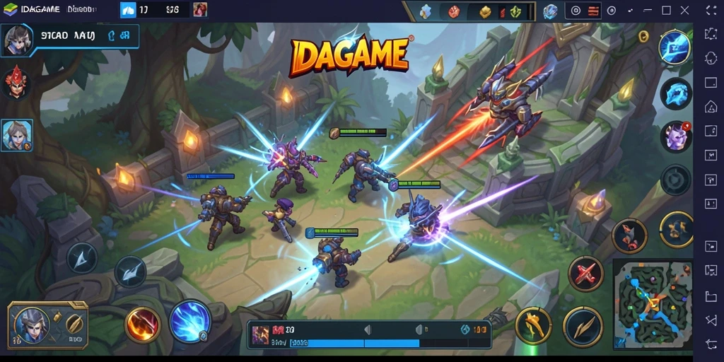 Tampilan gameplay dinamis dan seru di IDAGAME.