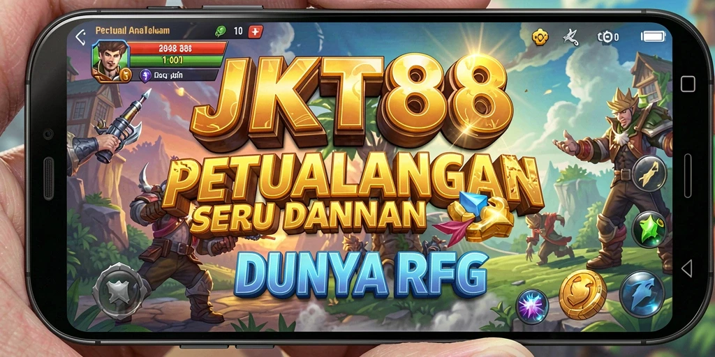 Screenshot utama JKT88 menunjukkan aksi pertarungan yang mendebarkan dalam RPG.