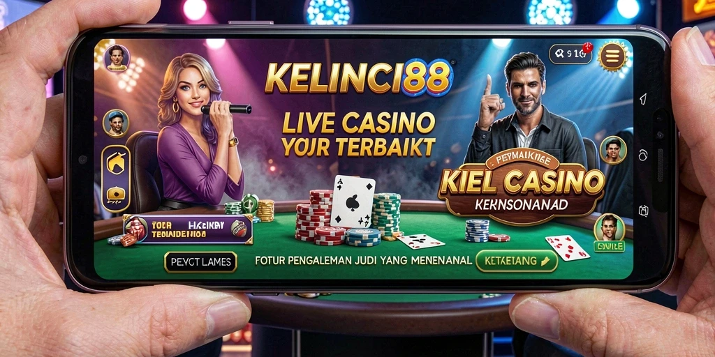Tampilan gameplay KELINCI88 menampilkan dealer profesional dan suasana yang mendebarkan.