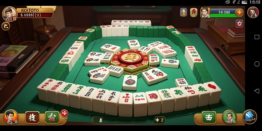 Screenshot gameplay KOITOTO menampilkan tantangan Mahjong yang seru.