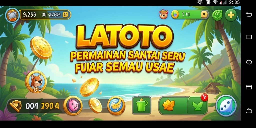 Gameplay LATOTO yang menghibur dan penuh warna.