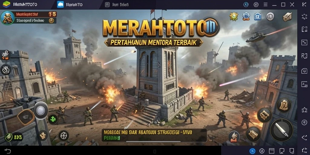Tampilan gameplay MERAHTOTO yang intens dan mendebarkan di setiap level.