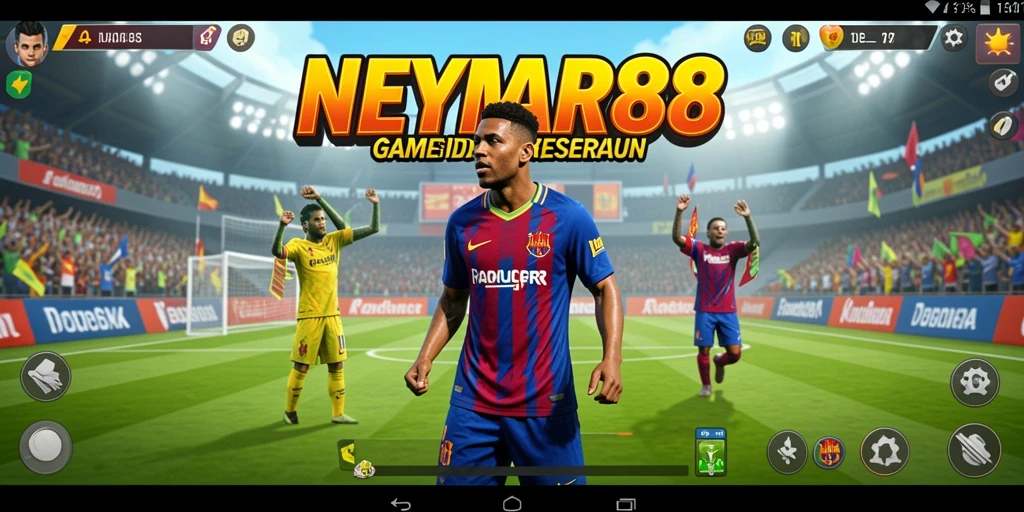 Gameplay NEYMAR88 yang menampilkan kemajuan karakter dan sumber daya.