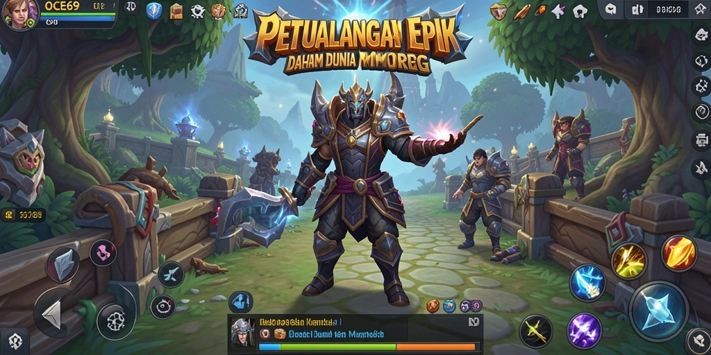 Tampilan gameplay OCE69 yang menarik dan interaktif dalam dunia MMORPG.