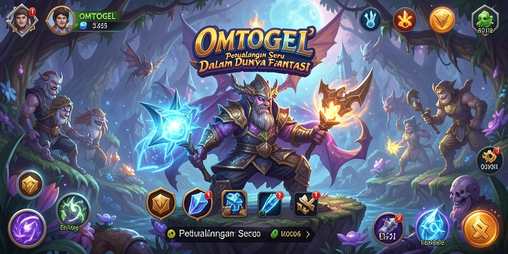 Gameplay seru OMTOGEL dengan petualangan menantang.