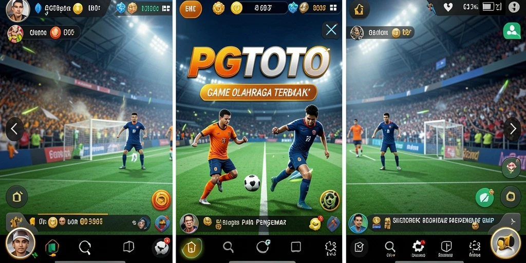 Screenshot PGTOTO menampilkan aksi seru dalam gameplay olahraga.