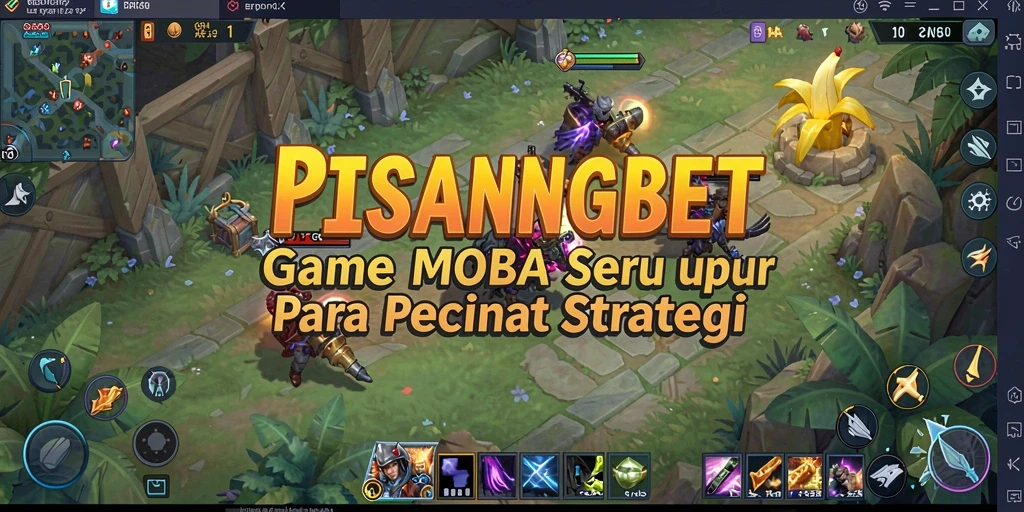 Screenshot gameplay PISANGBET menampilkan pertempuran seru antar tim.