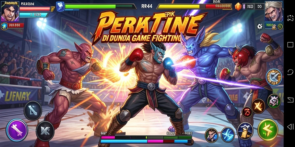 Gameplay seru dengan karakter Fighting yang dinamis.