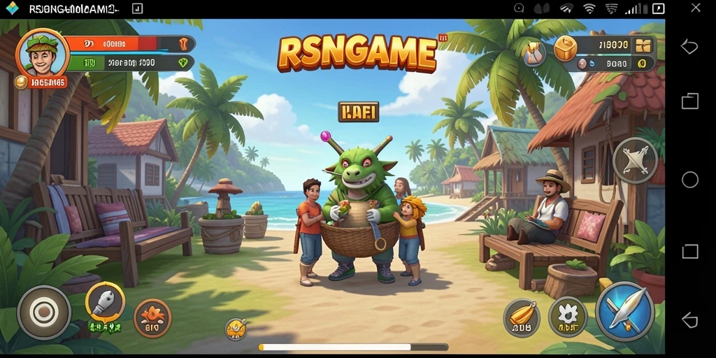 Tampilan gameplay RSNGAME yang seru dan penuh warna.