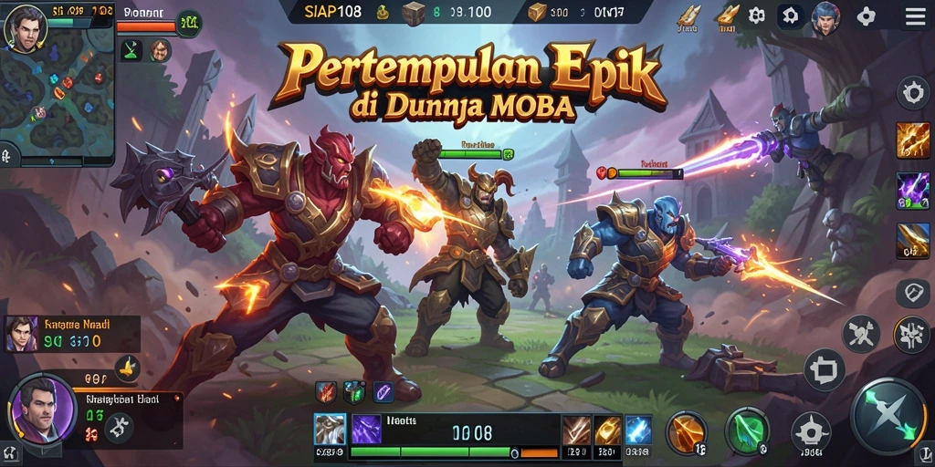 Tampilan gameplay SIAP108 yang intens dan kompetitif.