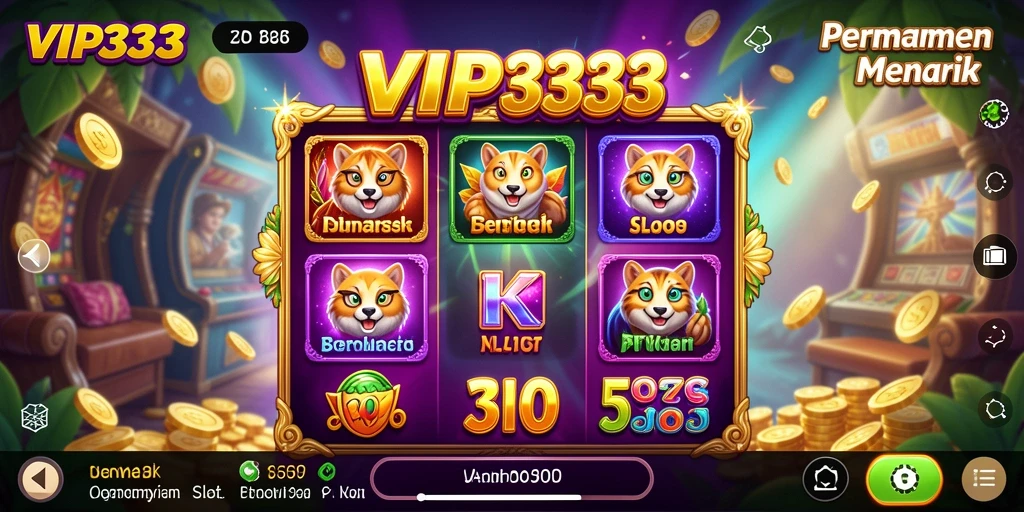 Screenshot gameplay VIP333, menampilkan suasana slot yang penuh warna.