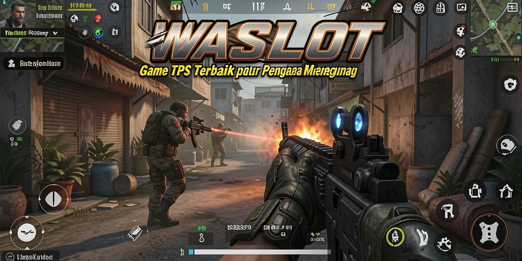 Screenshot gameplay <strong>WASLOT</strong> dengan aksi tembak-menembak seru.